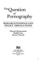 The question of pornography : research findings and policy implications /