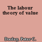 The labour theory of value