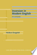 Inversion in modern English form and function /