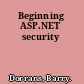 Beginning ASP.NET security