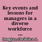 Key events and lessons for managers in a diverse workforce a report on research and findings /