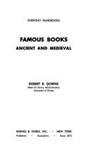 Famous books, ancient and medieval /