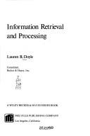 Information retrieval and processing /