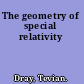 The geometry of special relativity