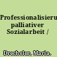 Professionalisierung palliativer Sozialarbeit /