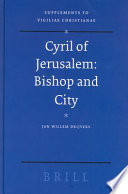 Cyril of Jerusalem bishop and city /