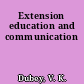 Extension education and communication