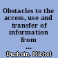 Obstacles to the access, use and transfer of information from archives : RAMP study /