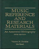 Music reference and research materials : an annotated bibliography.