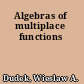 Algebras of multiplace functions