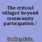 The critical villager beyond community participation /