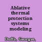 Ablative thermal protection systems modeling /