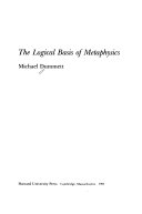 The logical basis of metaphysics /