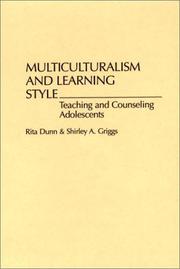 Multiculturalism and learning style : teaching and counseling adolescents /