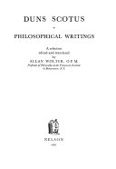 Philosophical writings /