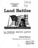 The military history of Civil War land battles /