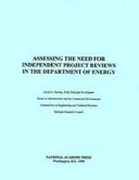 Assessing the need for independent project reviews in the Department of Energy