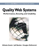 Quality web systems : performance, security, and usability /