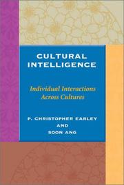 Cultural intelligence : individual interactions across cultures /