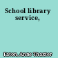 School library service,