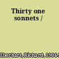 Thirty one sonnets /