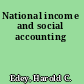 National income and social accounting