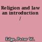Religion and law an introduction /