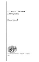 Lytton Strachey: a bibliography /