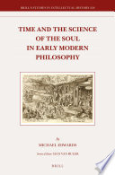 Time and the science of the soul in early modern philosophy /