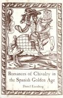 Romances of chivalry in the Spanish Golden Age /