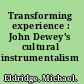 Transforming experience : John Dewey's cultural instrumentalism /