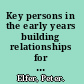 Key persons in the early years building relationships for quality provision in early years settings and primary schools /