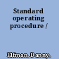 Standard operating procedure /