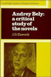 Andrey Bely, a critical study of the novels /