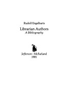 Librarian authors : a bibliography /