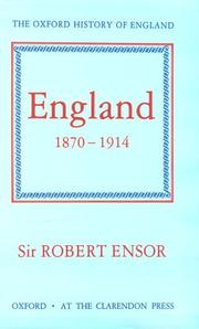 England, 1870-1914 /