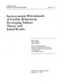 Socioeconomic determinants of fertility behavior in developing nations theory and initial results /