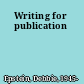 Writing for publication