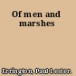 Of men and marshes