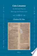 Cáin Lánamna an old Irish tract on marriage and divorce law /