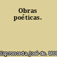 Obras poéticas.