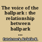 The voice of the ballpark : the relationship between ballpark design and community relations in major league baseball /