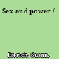 Sex and power /