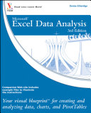 Excel data analysis your visual blueprint for creating and analyzing data, charts and PivotTables /