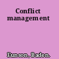 Conflict management