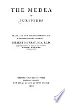 The Medea of Euripides /