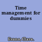 Time management for dummies