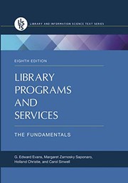 Library programs and services : the fundamentals.