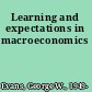 Learning and expectations in macroeconomics