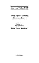 Percy Bysshe Shelley : bicentenary essays /